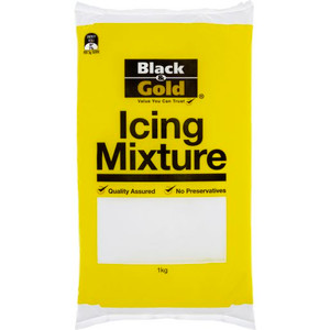 BLACK & GOLD ICING MIXTURE 1KG