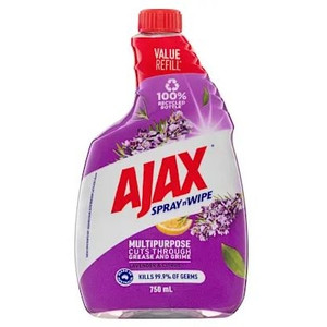 AJAX SPRAY N WIPE LAVENDER & CITRUS REFILL 750ML