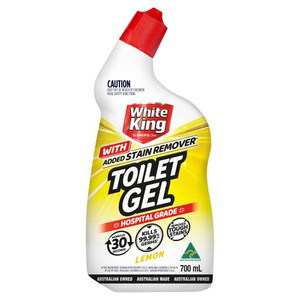 WHITE KING LEMON TOILET GEL WITH STAIN REMOVER 700ML