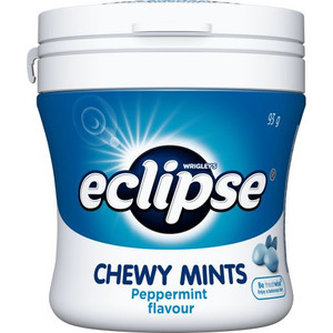 WRIGLEYS ECLIPSE PEPPERMINT CHEWY MINTS 93GM