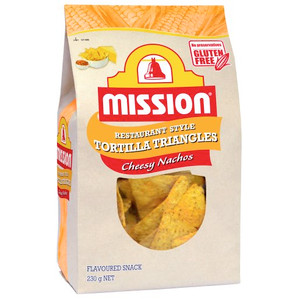 MISSION CHEESY NACHOS CORN CHIPS 230GM