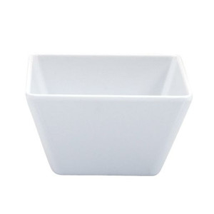TRENTON MELAMINE WHITE SQUARE BOWL 100X60