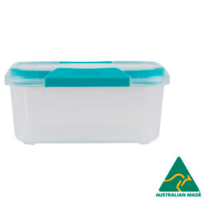 Decor Fresh Seal Oblong Container with Clip Lids 1L, Each