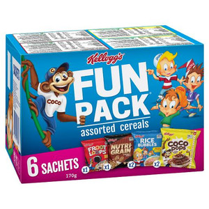 KELLOGGS FUN PACK 6 PACK 170GM