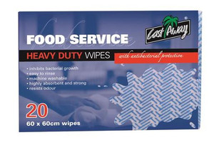 CAST AWAY WIPES HEAVY DUTY BLUE 60CM X 60CM (CA-WIPEHD) 20S