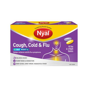 NYAL COLD & FLU COUGH TABLETS 24S