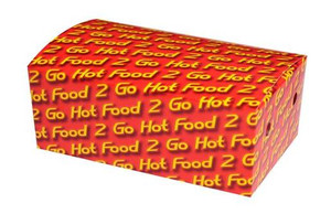 CAST AWAY HOT FOOD 2 GO MEDIUM CARDBOARD SNACK CONTAINER (CA-MSBX-HF2G) 50S