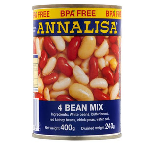 ANNALISA 4 BEANS MIX 400GM (Carton of 12)