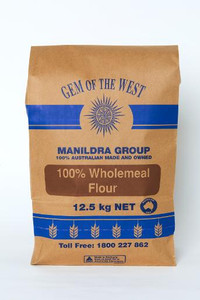 GEM OF THE WEST 100% WHOLEMEAL FLOUR 12.5KG