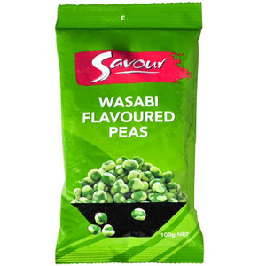 SAVOUR PEAS WASABI FLAVOURED 100GM (Carton of 12)