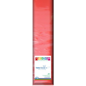 ALPEN RED PLASTIC TABLE COVER ROLL 1.2m x 30m (EACH)