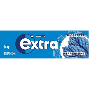 WRIGLEYS EXTRA PELLET PEPPERMINT 10S (Carton of 24)