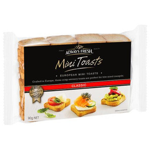 ALWAYS FRESH MINI TOAST 90GM (Carton of 12)