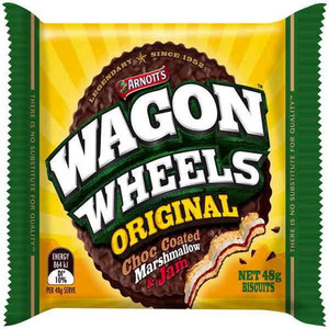 ARNOTTS BISCUITS WAGON WHEELS ORIGINAL 48GM (Carton of 16)