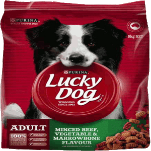 PURINA LUCKY DOG ADULT MINCED BEEF VEGETABLES AND MARROWBONE 8KG