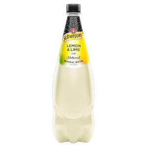 SCHWEPPES MINERAL WATER LEMON AND LIME 1.1L (Carton of 12)