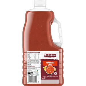 MASTERFOODS PROFESSIONAL PERI PERI GLUTEN FREE SAUCE 3L