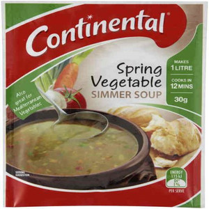 CONTINENTAL CUP-A-SOUP SPRING VEGETABLE 30GM (Carton of 16)