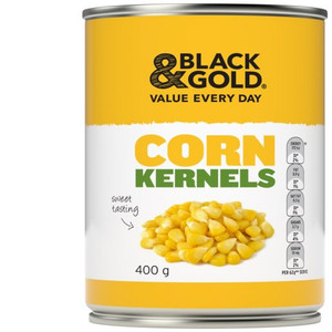 BLACK & GOLD CORN KERNELS 400GM (Carton of 24)