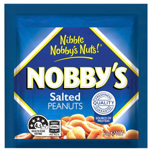 NOBBYS SALTED PEANUTS 50GM (Carton of 12) 320032732