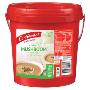 CONTINENTAL CREAM OF MUSHROOM GLUTEN FREE SOUP 1.8KG