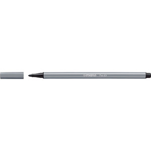 STABILO PEN 68 FIBRE TIP PEN DARK GREY (BOX OF 10)