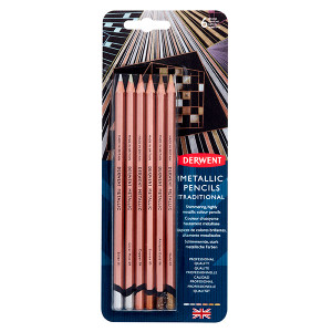 DERWENT METALLIC PENCIL TRADITIONAL BLISTER PK6