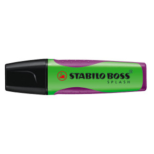 STABILO BOSS SPLASH HIGHLIGHTER GREEN (BOX OF 10)
