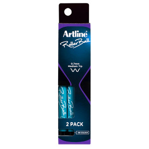 ARTLINE ROLLERBALL BLACK PACK 2 0.7mm Tip
