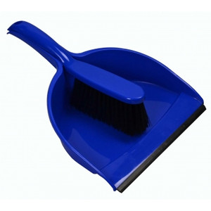 ITALPLAST Dustpan & Broom Set - Blue