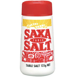 SAXA TABLE SALT Picnic Pack 125gm