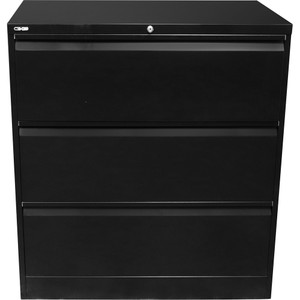 Rapidline Go Lateral Filing Cabinet 3 Drawer 900W x 473D x 1016mmH Black