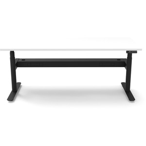 Rapidline Halo+ Single Sided Workstation + Cable Tray 1800W x 750D x 1270mmH White/Black