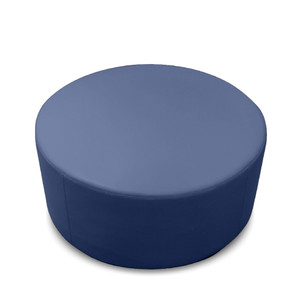 K2 Marbella Mawson Junior Round Ottoman Blue PU Leather