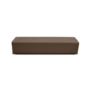 K2 Marbella Burke Junior Rectangle Ottoman 1480mmW Dark Brown PU Leather