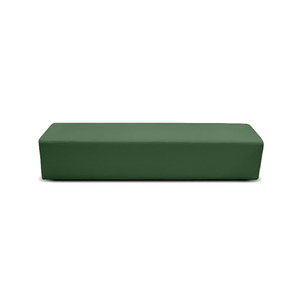 K2 Marbella Burke Junior Rectangle Ottoman 1480mmW Green PU Leather