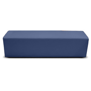 K2 Marbella Burke Senior Rectangle Ottoman 1780mmW Blue PU Leather