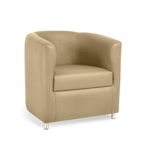 K2 Marbella Darwin Tub Chair Beige PU Leather