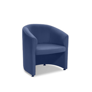 K2 Marbella Parkes Tub Chair Blue PU Leather