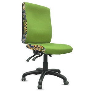 K2 Orange Dust Spectrum Katherine Medium Back Office Chair Eucalyptus Green