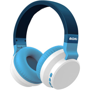 Moki Colourwave Bluetooth Headphones Ocean Blue