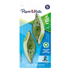 Paper Mate Liquid Paper Correction Tape Dryline Grip Recycled Pack Of 2