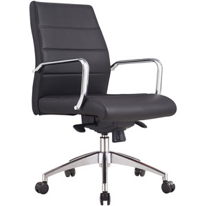 Cruz Low Back Executive Chair With Arms Black PU