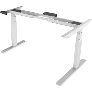 Sylex Arise Basix 3 Stage L-Shaped Desk LHR Or RHR Frame Only 600-1230mmH White