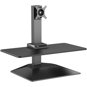 Sylex Arise Stand Easy MK2 Single Screen Sit Stand Workstation 680Wx500mmD Black