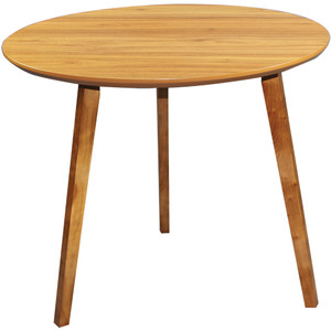 Sylex Arbour Round Meeting Table 850 Diameter x 720mmH American Walnut Timber Legs
