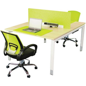 Sylex Oblique Back to Back Desk 2 Person 1200W x 1500D x 620-920mmH Snow Maple/White