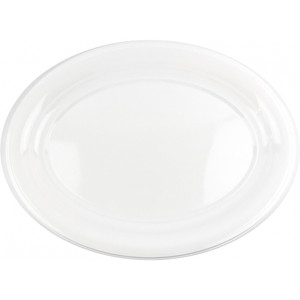 Partyware 360mm x 480mm White Oval Tray Pack of 2