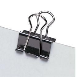 FOLDBACK CLIPS Assorted Sizes Black Pack of 36