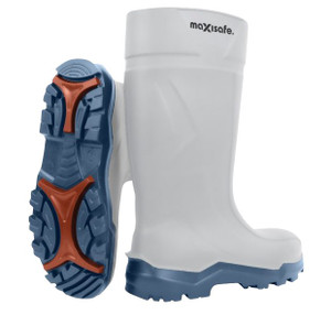 XtremeGrip White Polyurethane Gumboots- Size 4 Pair
